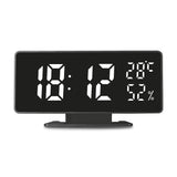 GreenBlue GB395 Digital LED Alarm Clock - Temperature Humidity Thermometer Hygrometer Large Display USB Powered