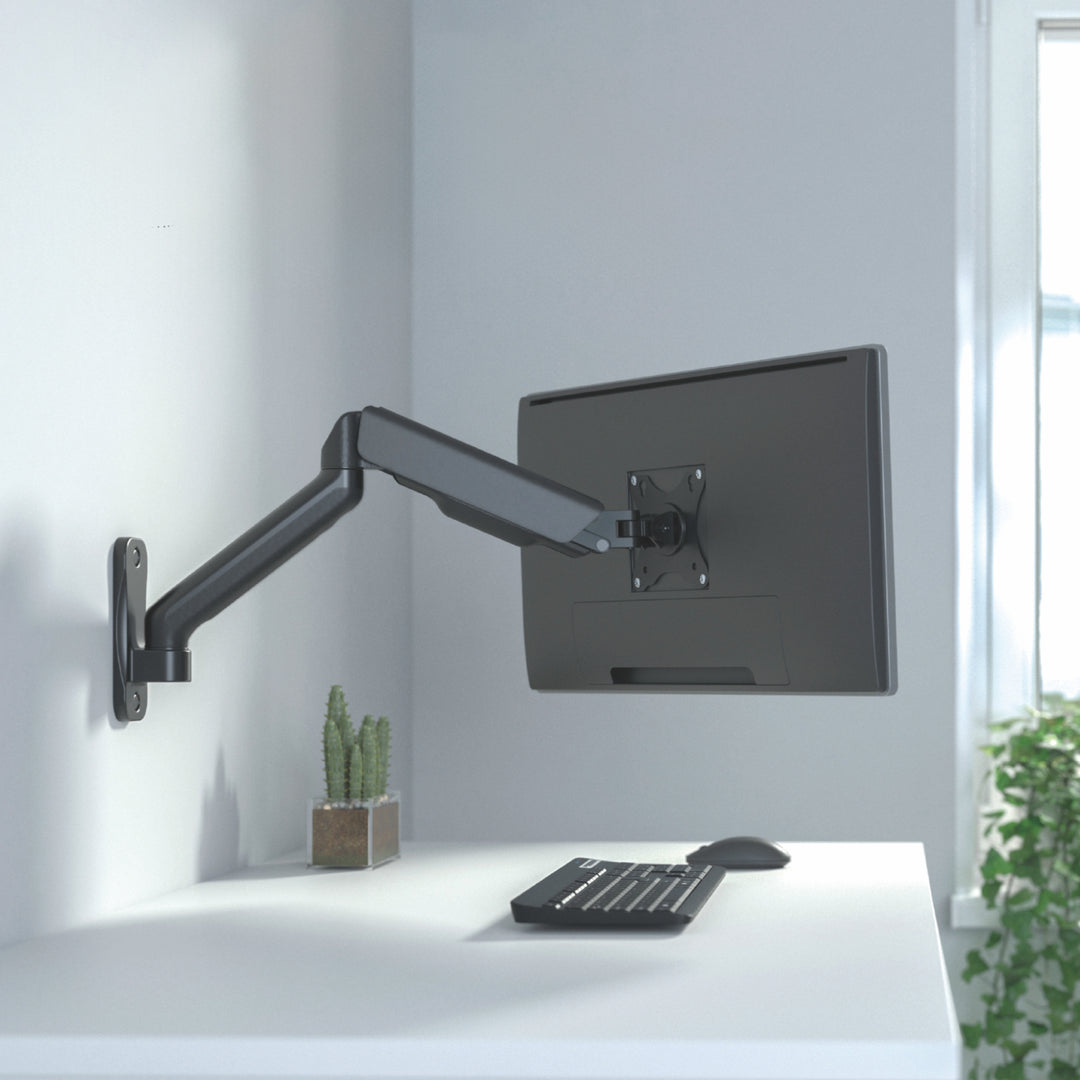 Maclean MC-332 Double Arm Monitor Wall Mount, 17-32", 9kg max, Computer Screen Holder