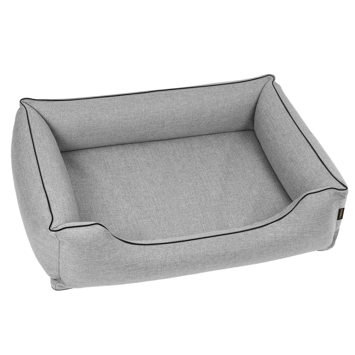 Mestizo lair, 65x50 cm, light gray with black trim, SMTF-GRA-B-1