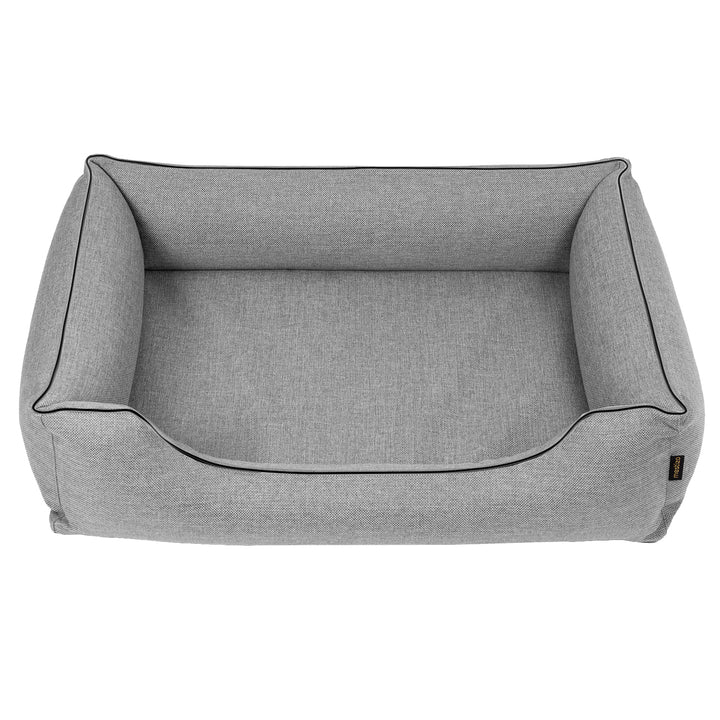 Mestizo lair, 65x50 cm, light gray with black trim, SMTF-GRA-B-1