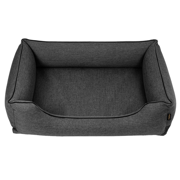 Mestizo Sofa bed Mallorca Standard TwinFoam Dog Bed lair, 80x60 cm lair, dark gray with black trim, SMTF-STE-B-2