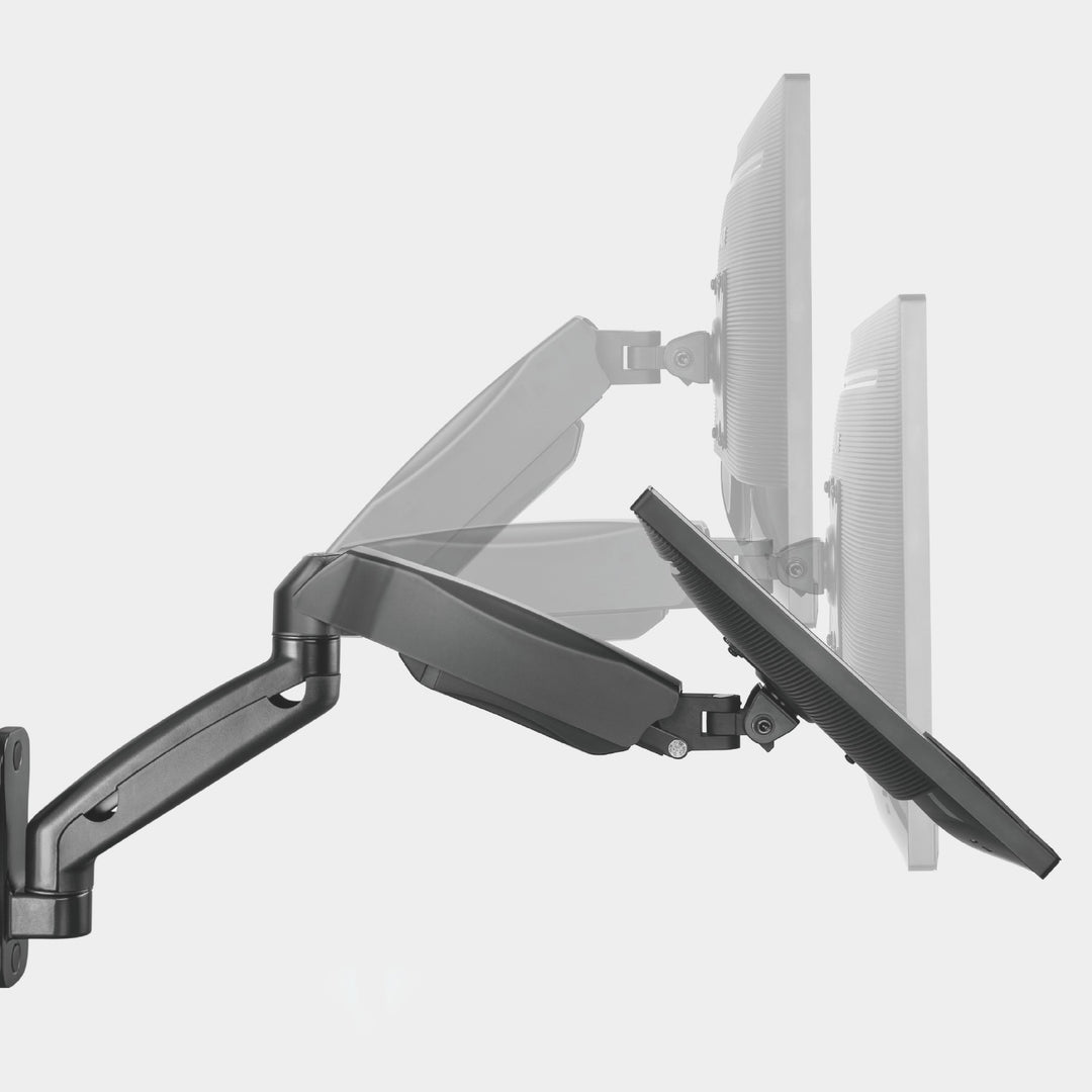 Maclean monitor wall mount, computer screen holder, 17-32'', 9kg max, mechanical spring, MC-979