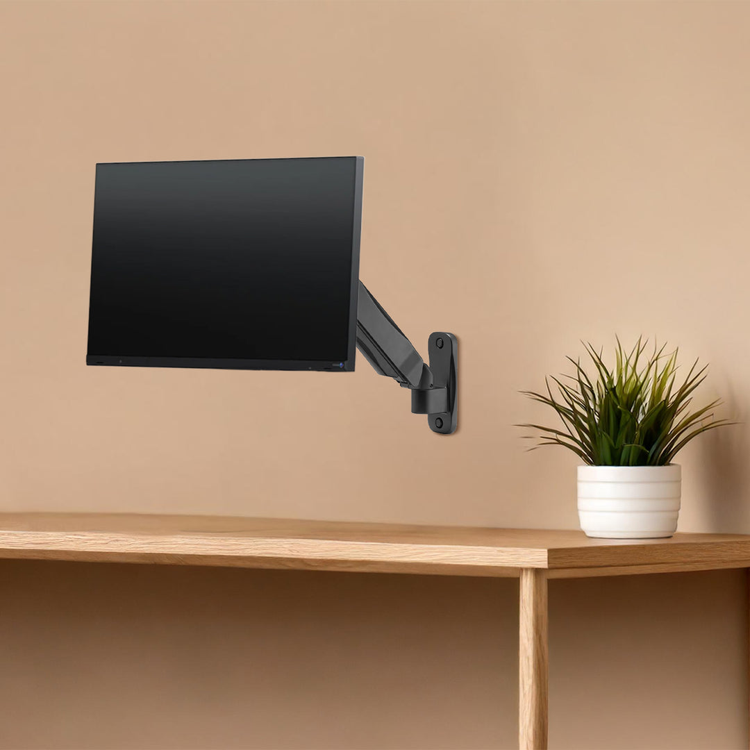 Maclean monitor wall mount, computer screen holder, 17-32'', 9kg max, mechanical spring, MC-979