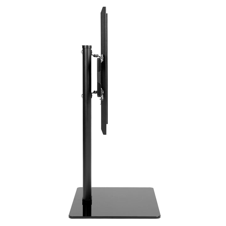 Maclean MC-386 Universal TV Stand Base for Cabinet Dresser Table Desk 32" - 75" 40kg VESA 35° Rotating Temepred Glass Adjustable TV Height Powder Coating