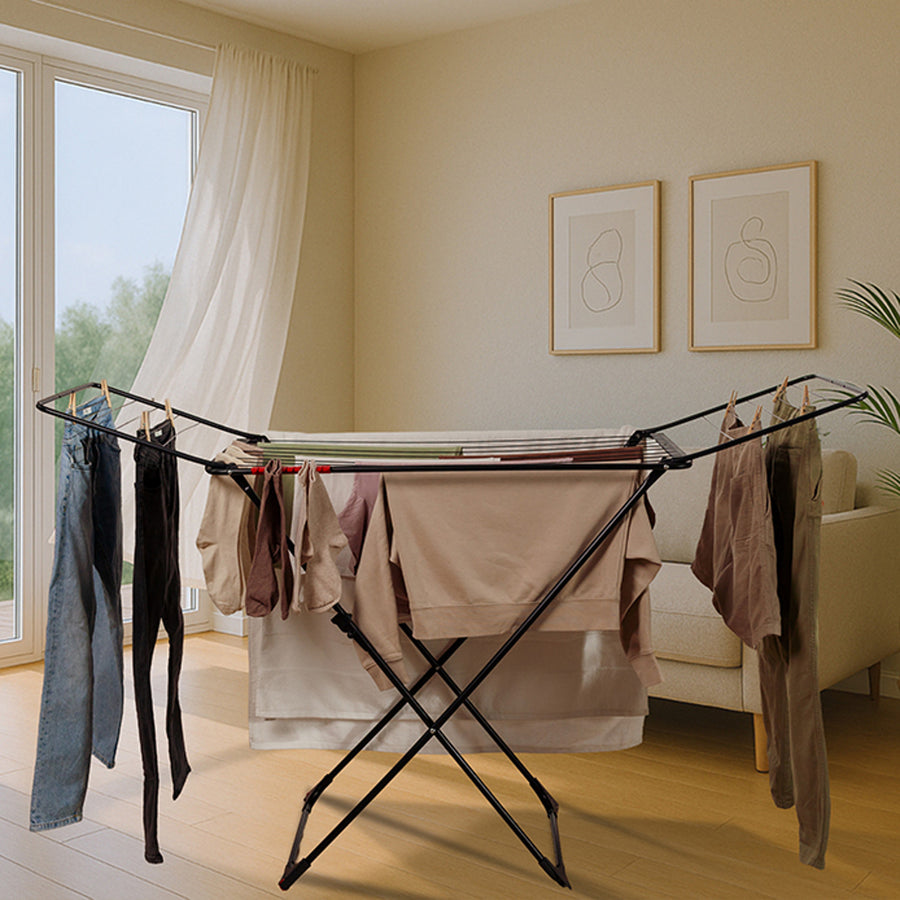 Vileda laundry dryer, drying area 18m, black, Universal Ultimate