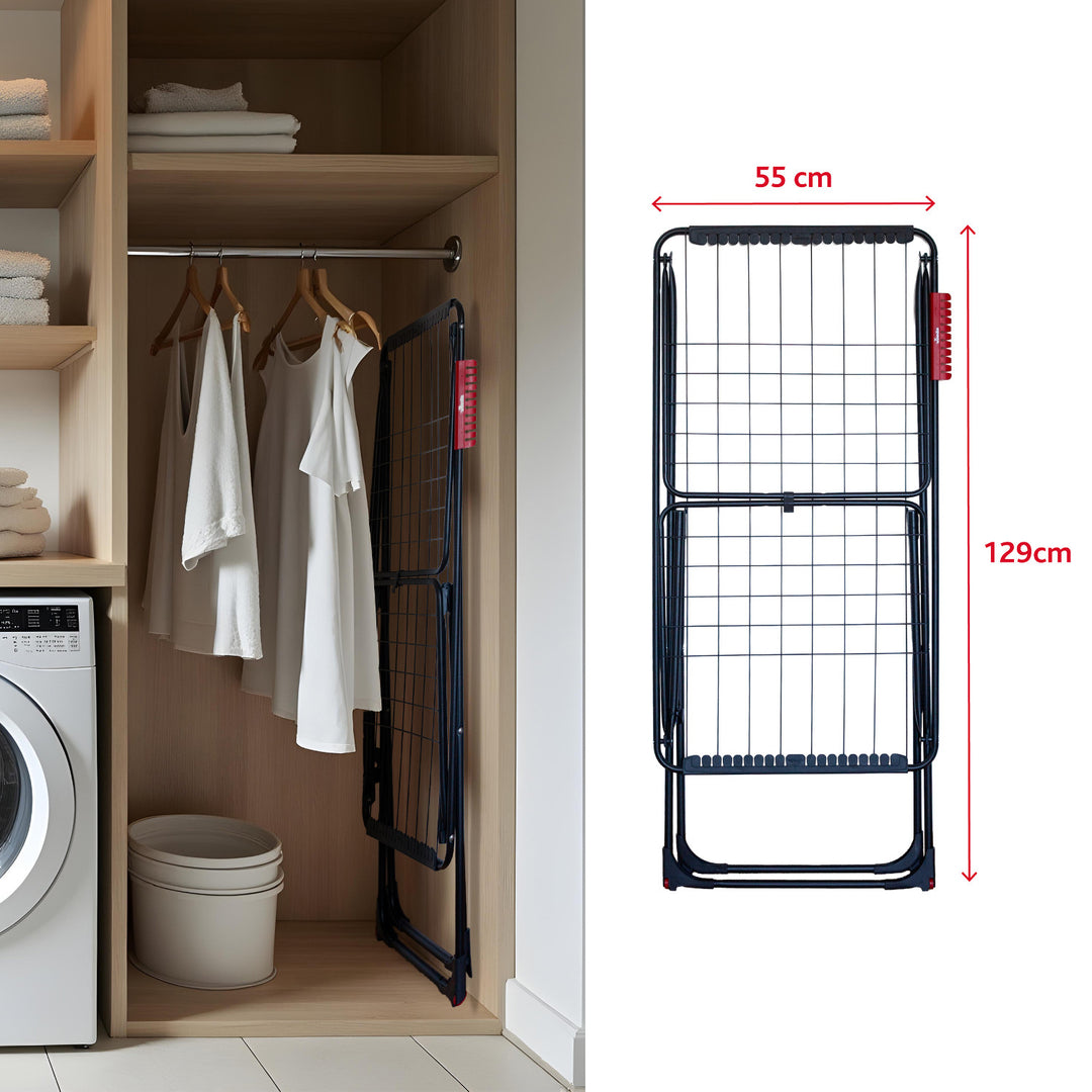 Vileda laundry dryer, drying area 18m, black, Universal Ultimate