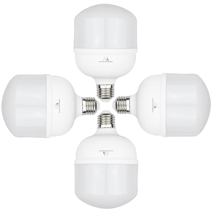 4x Maclean LED bulb, E27, 48W, 220-240V AC, neutral white, 4000K, 5040lm, MCE304 NW