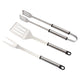 Master Grill&Party MG115 Barbecue Accessory Set, Spatula, Fork, Tongs, Stainless Steel