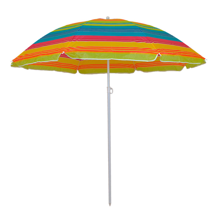 Master Grill&Party Garden Umbrella, 180 cm diameter, colorful stripes, JKB02