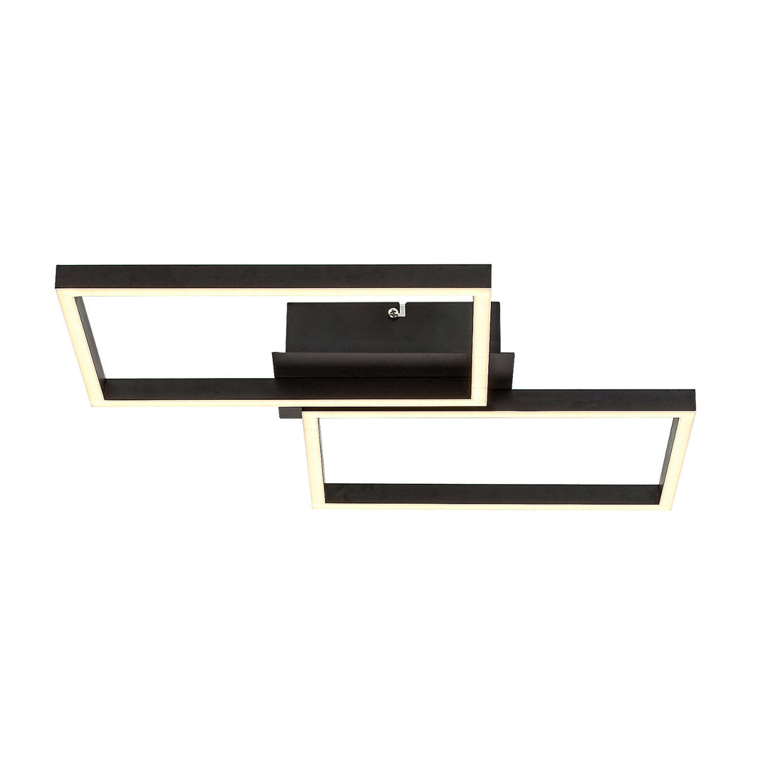 Rabalux, ceiling lamp, LED 40W, black, remote control, Ludano