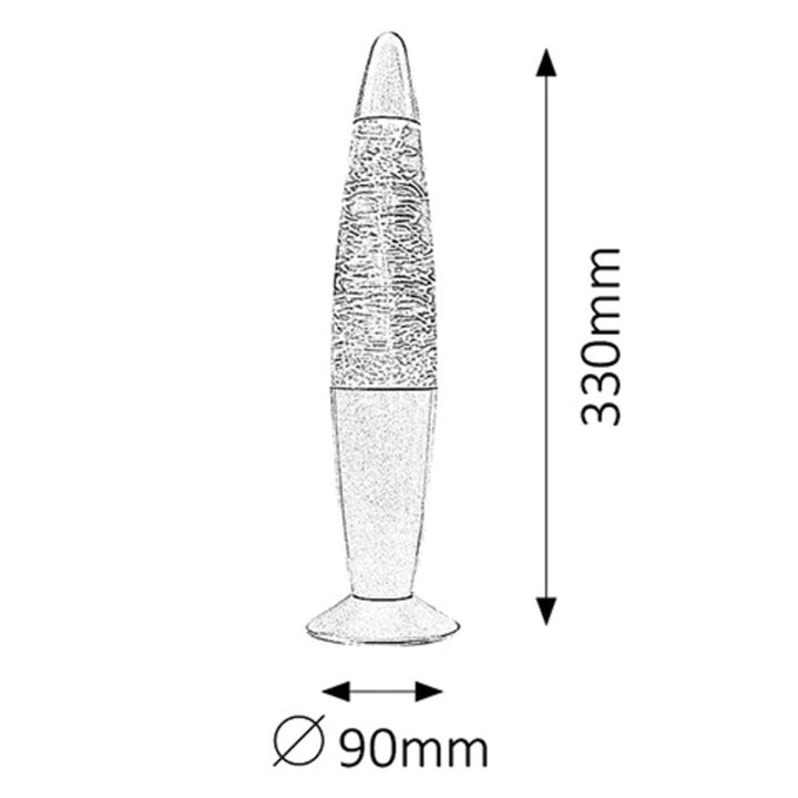 Rabalux Millie tornado decorative lamp IP20 DC 5V 0.9W silver