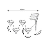 Rabalux solar lamps, 4 pieces, LED, IP44, 600mAh battery, Wigry