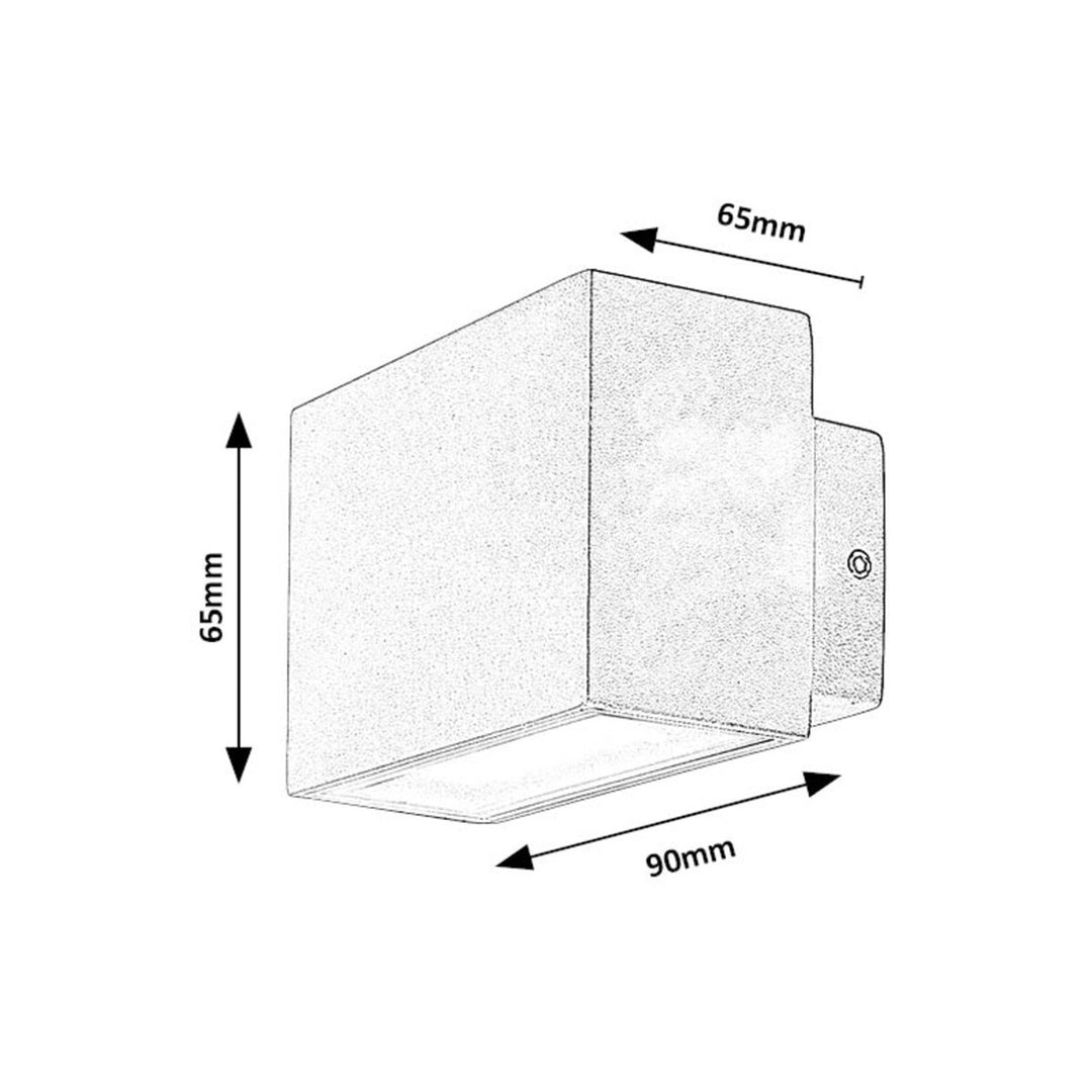 Rabalux Mataro Wall Lamp, Outdoor Light, Exterior Luminaire, LED, 7W, IP54