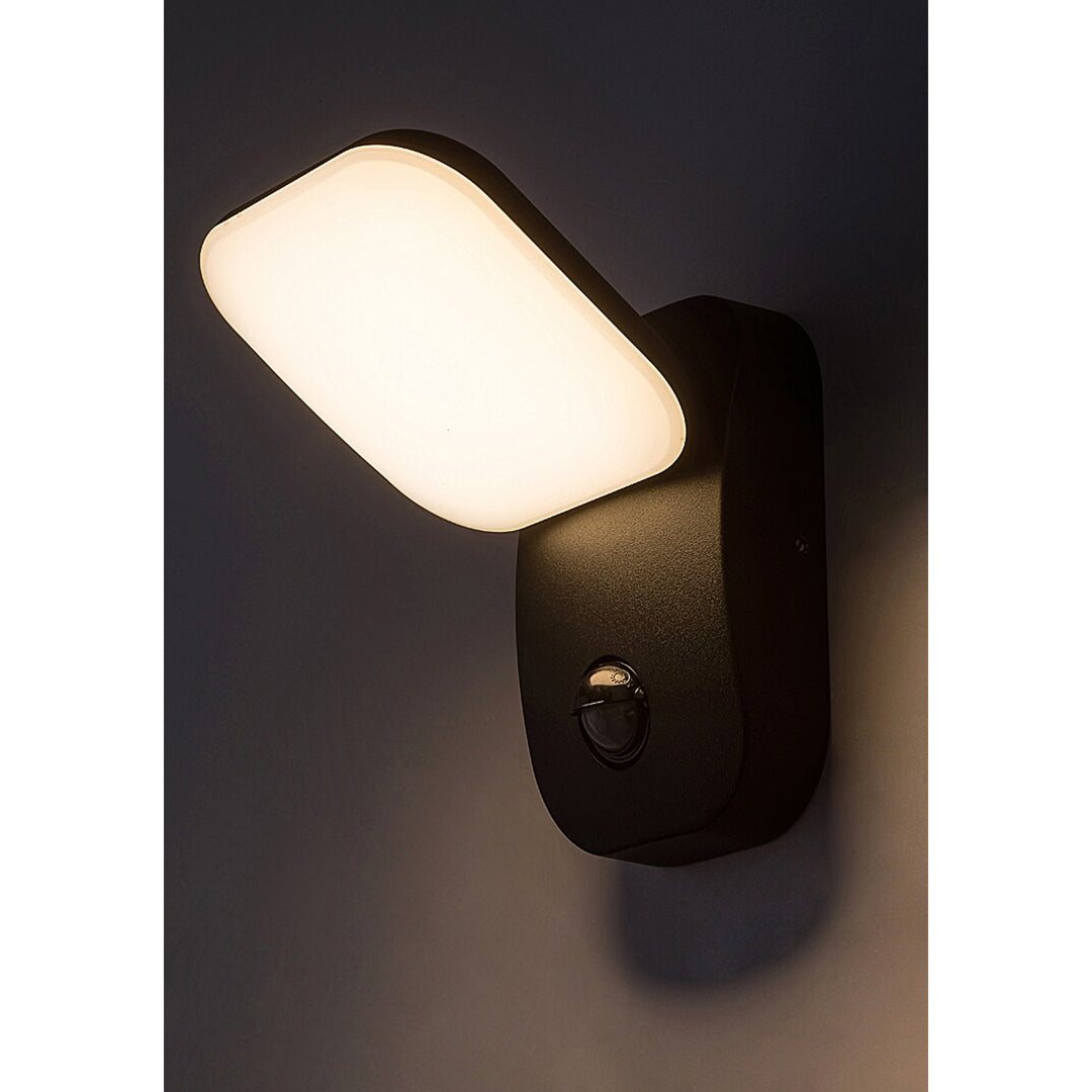 Rabalux Odiel Wall Lamp, Outdoor Light, Exterior Luminaire, LED 12W, with Motion Sensor, IP44