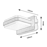 Rabalux Gendt Wall Lamp, Outdoor Wall Light, Exterior Luminaire, IP44, LED, 12W