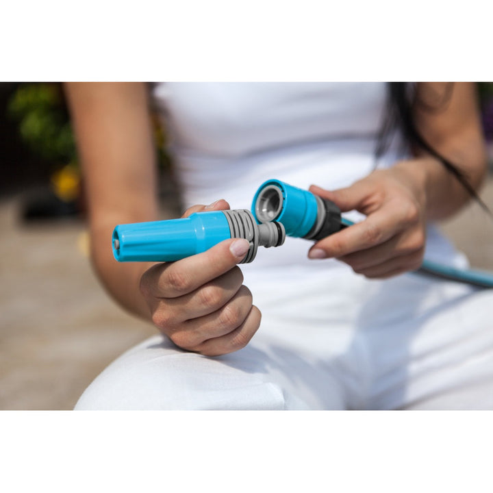 1/2" - 5/8" Adjustable Hose Nozzle Set Cellfast Ideal 50-705 Quick Connect Straight Sprinkler 2 Functions Mist Strong Jet