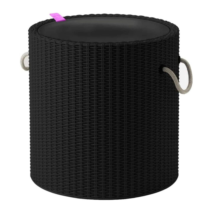 Keter Cool Stool 2in1 Cool Box &amp; Stool Outdoor Garden Seat Side Table Drink Cooler with Sitting Option Antrhacite Black Graphite