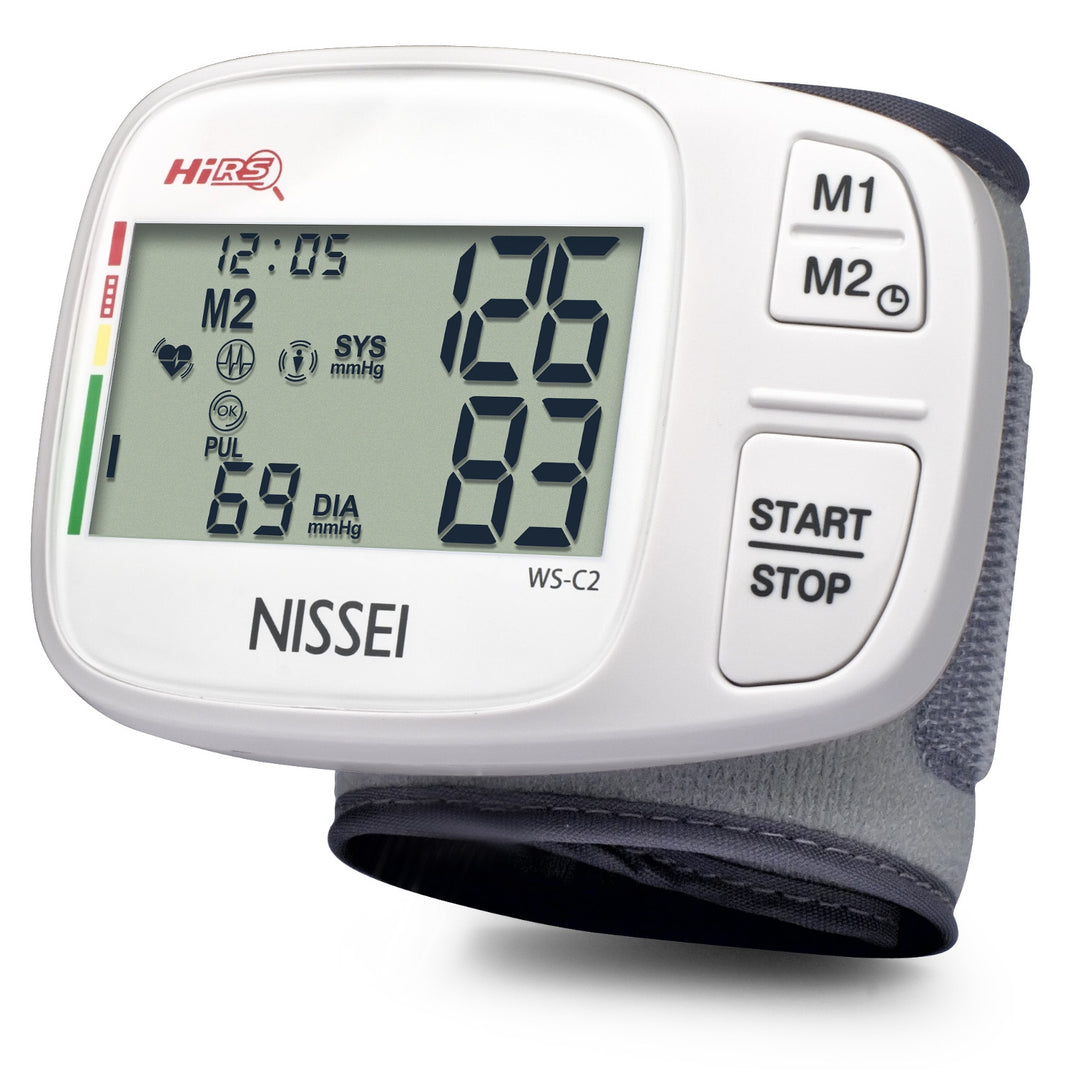 Nissei DSK-1031 Automatic Wrist Blood Pressure Monitor. Compact, convenient, and accurate for easy monitoring of your blood pressure anytime, anywhere.