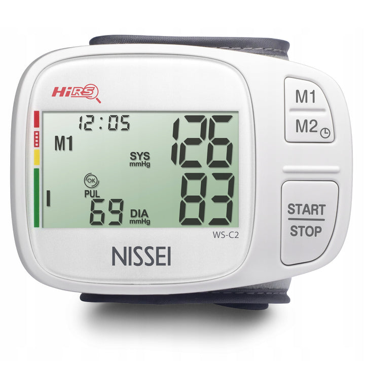 Nissei DSK-1031 Automatic Wrist Blood Pressure Monitor. Compact, convenient, and accurate for easy monitoring of your blood pressure anytime, anywhere.