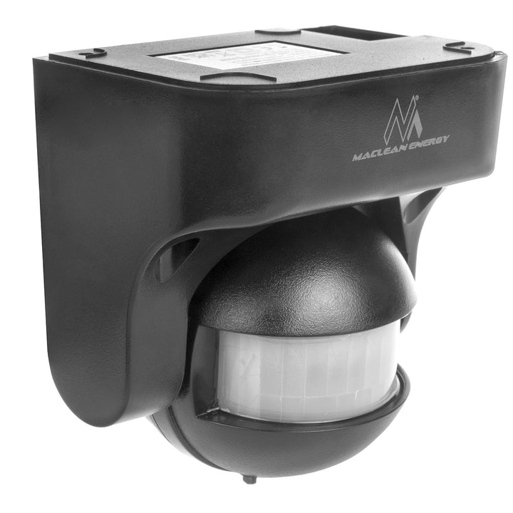 Maclean MCE358 GR Infrared PIR Motion Sensor IP44 Grey Range 12m Max Load 800/1200W Movement Detector