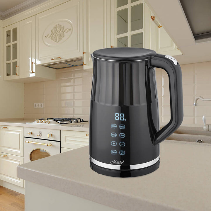 Maestro MR-039 Electric Kettle Cordless Touch Panel, 1.7L, 2200W Touch Panel Temperature Control