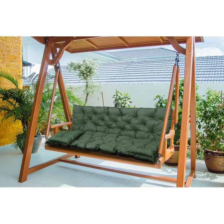 Green Garden Set 120x60x50cm with 2 Cushions (42x42cm)