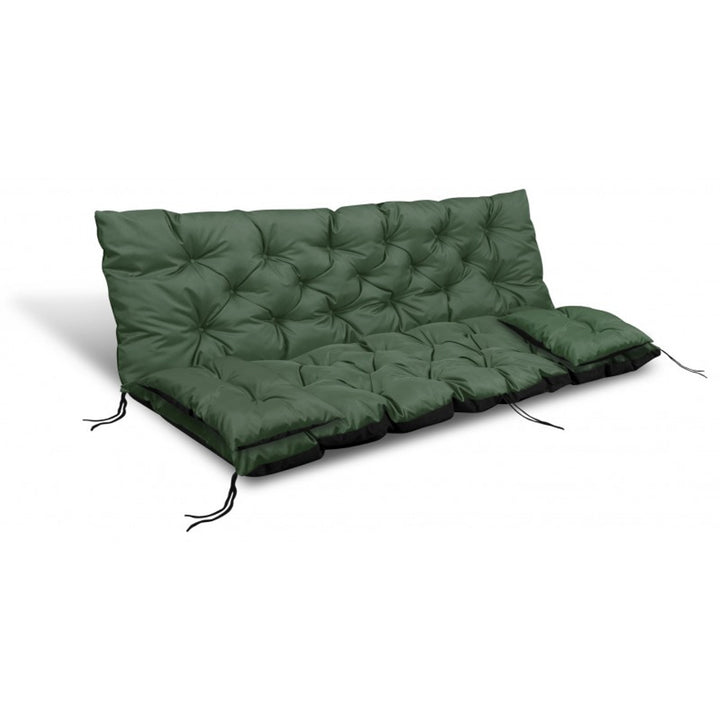 Green garden set 150x60x50cm + 2 cushions 42 x 42cm