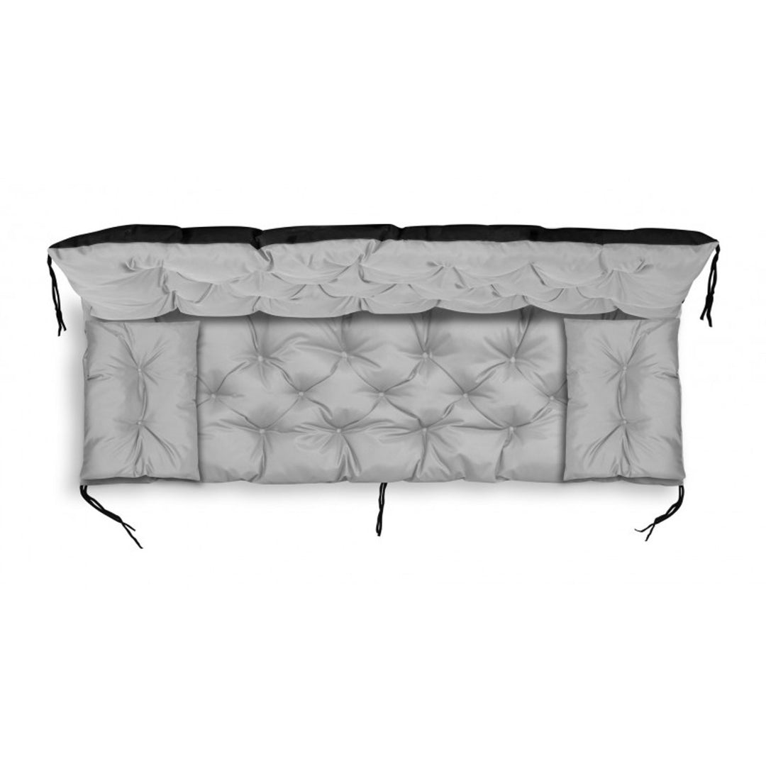 Garden set light grey 100x60x50cm + 2 cushions 42 x 42 cm