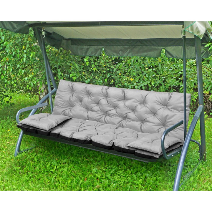 Garden set light grey 100x60x50cm + 2 cushions 42 x 42 cm