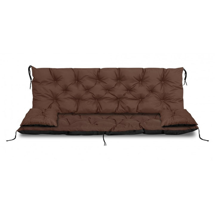 Garden set brown 100x60x50cm + 2 cushions 42 x 42cm