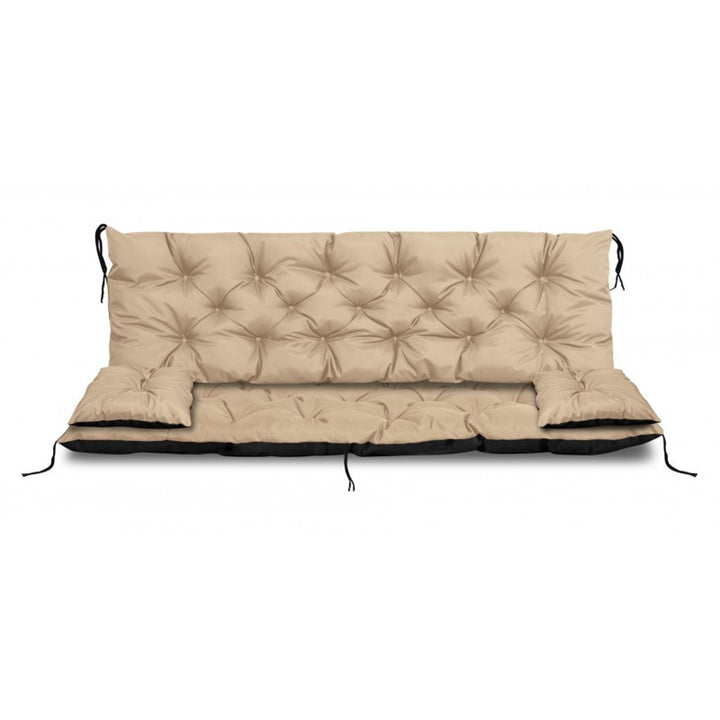 Beige garden set 100x60x50cm + 2 cushions 42 x 42cm