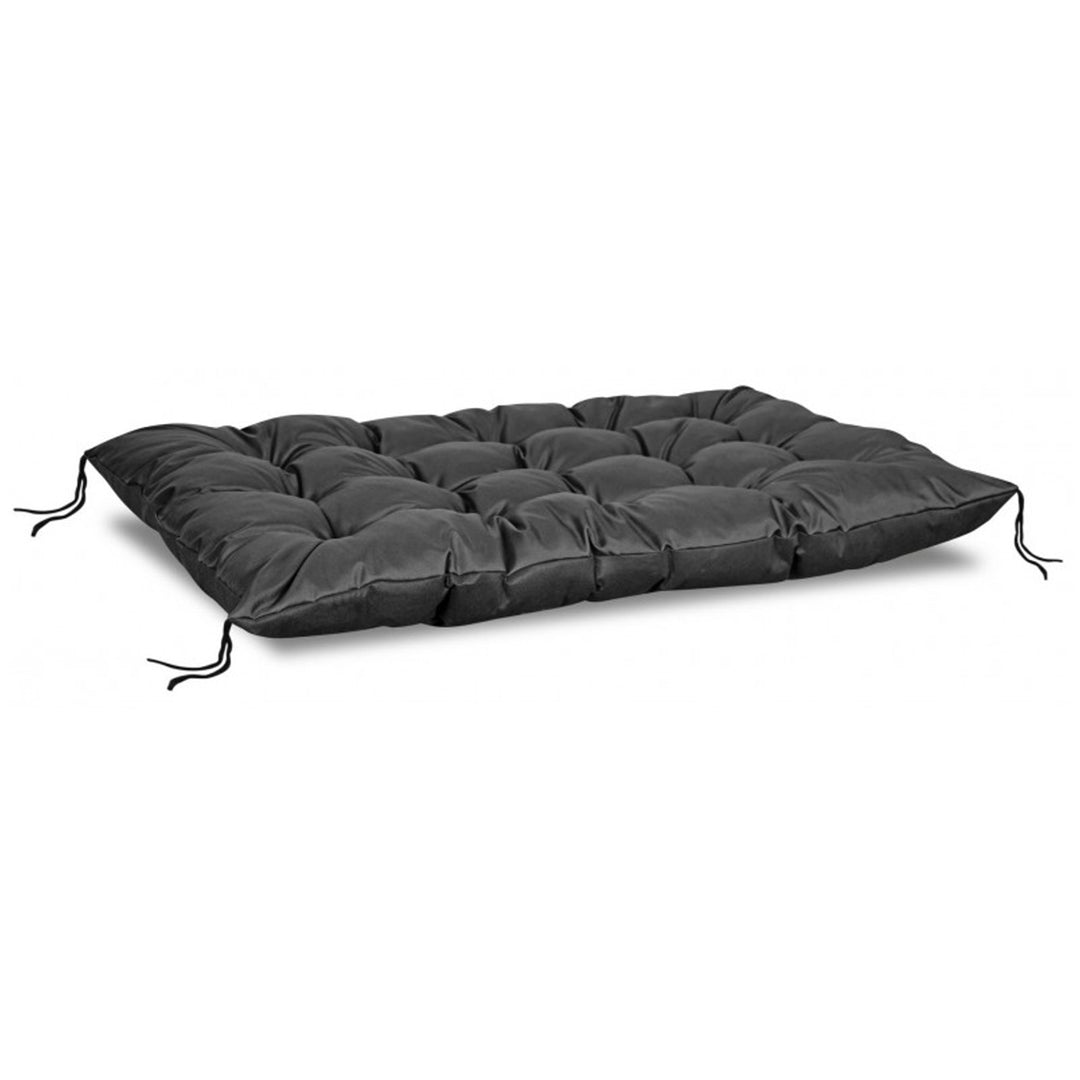 Waterproof Pallet Garden Cushion Black 120x80 cm Bench Seat for Europaletts