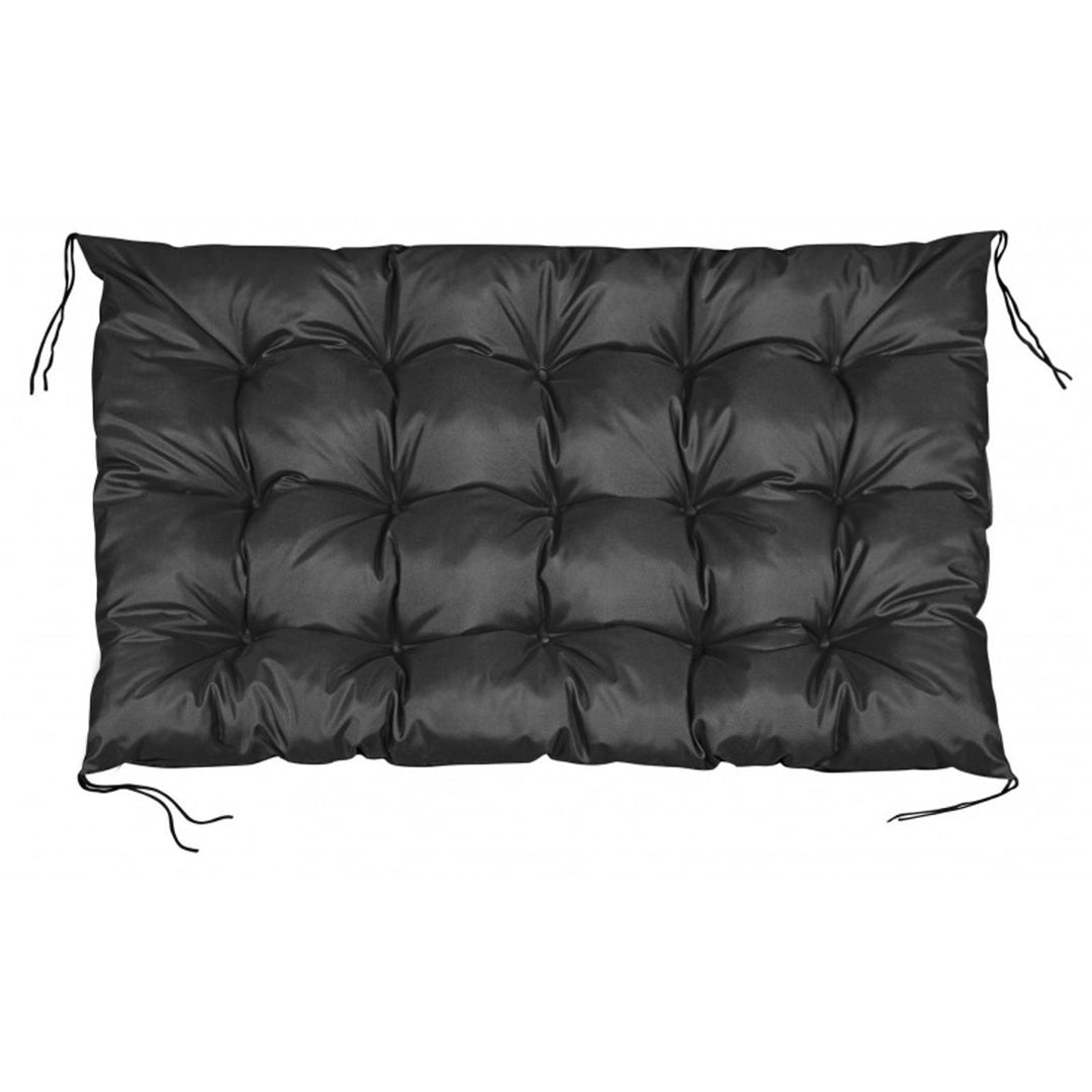 Waterproof Pallet Garden Cushion Black 120x80 cm Bench Seat for Europaletts