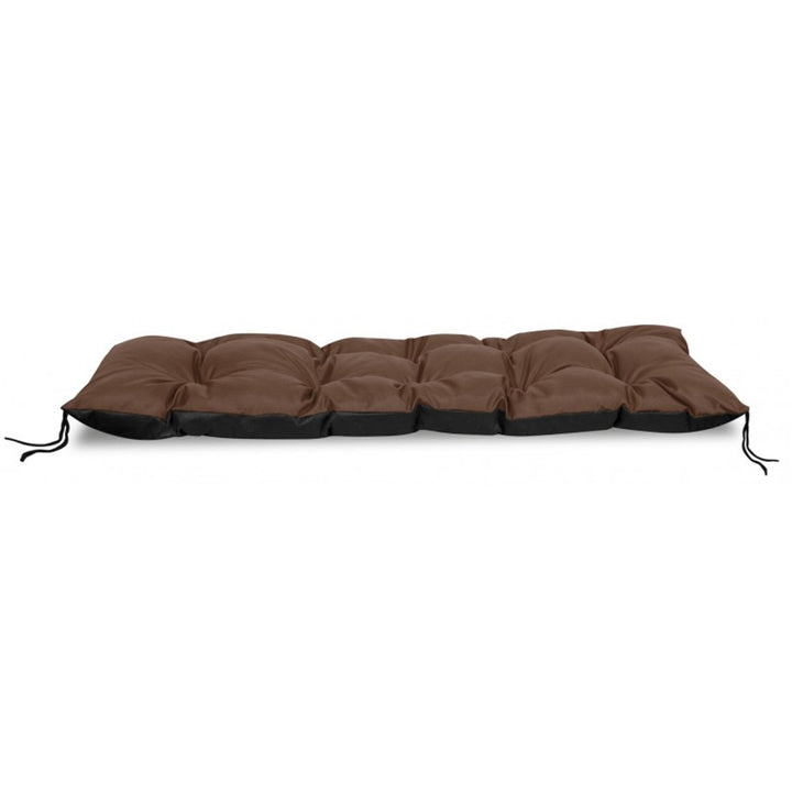 Garden bench cushion, tailored for European pallets in a rich brown hue. Measuring 120x40 cm, it offers both comfort and style to your outdoor seating area.