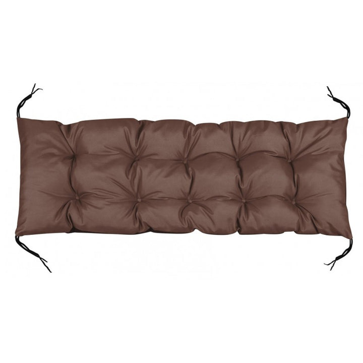 Garden bench cushion, tailored for European pallets in a rich brown hue. Measuring 120x40 cm, it offers both comfort and style to your outdoor seating area.