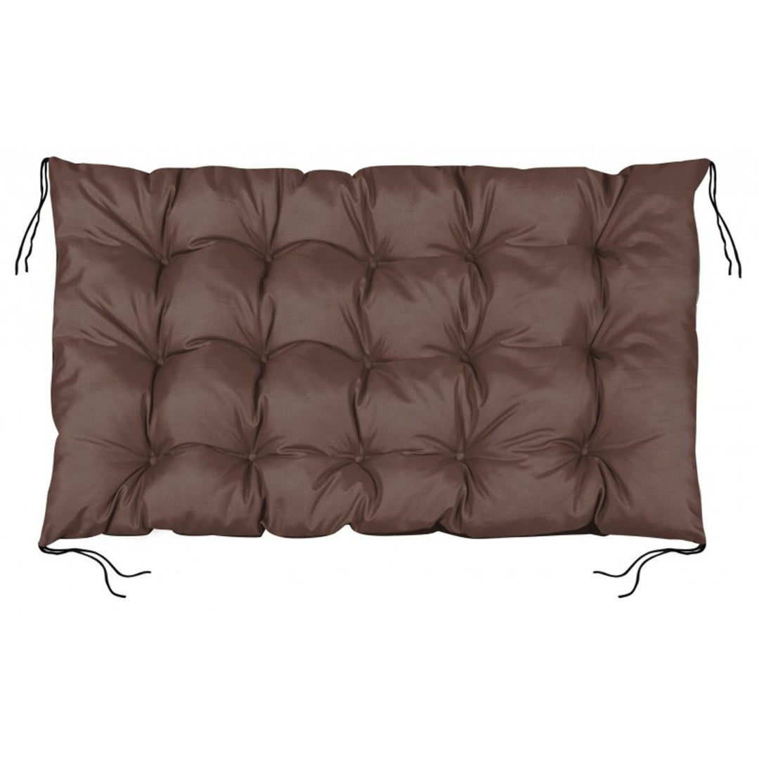 Waterproof pallet garden cushion brown 120x80 cm bench seat from EUROPALETTE in brown color