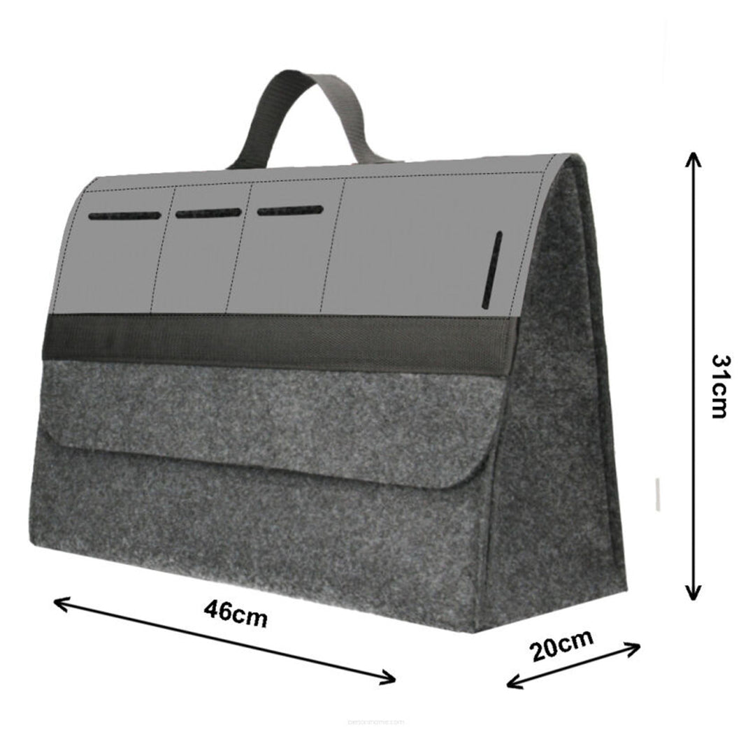 Arco Design Car Trunk Organizer Bag, 46x20cm, B-LUX Triangle, Durable Storage Solution