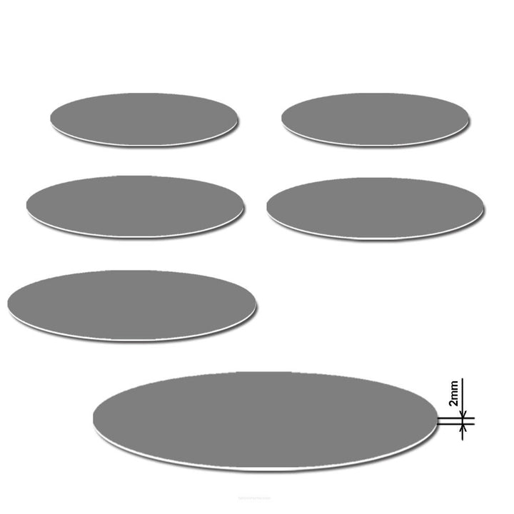 Bertoni Round Vinyl Table Mat Set – 6 Pieces, 33 cm Diameter