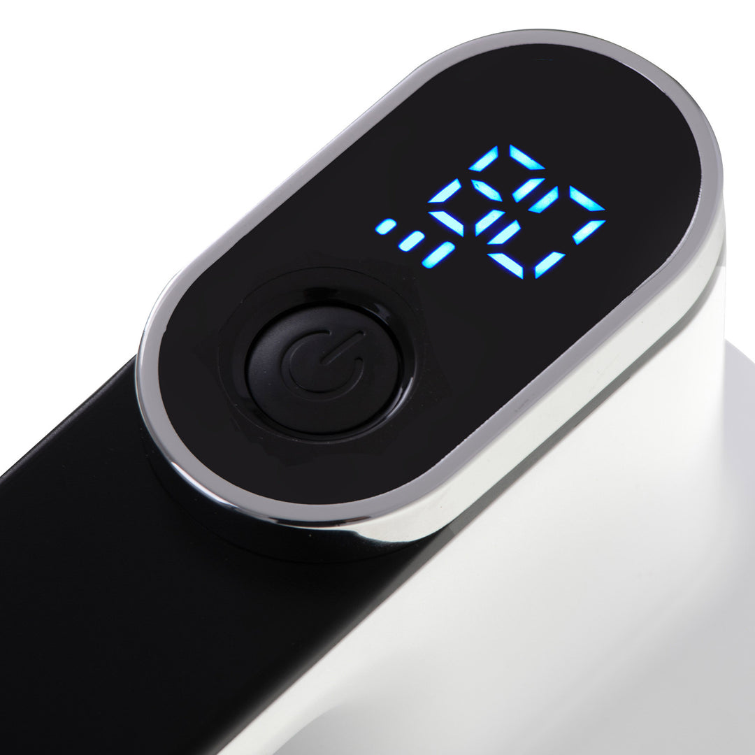 Bearrthóir fabraice Camry, taispeáint LCD, ceallraí in-athluchtaithe Li-Ion, bán agus dubh, CR 9620