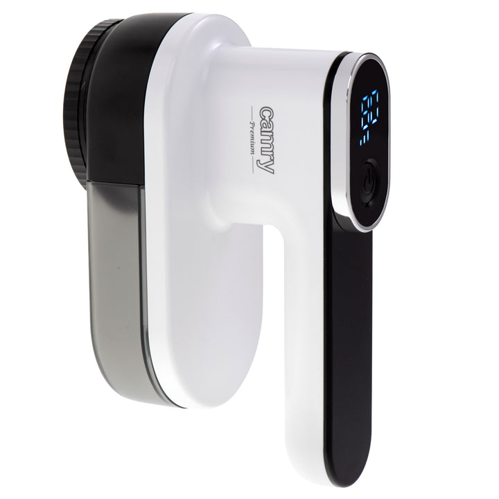 Bearrthóir fabraice Camry, taispeáint LCD, ceallraí in-athluchtaithe Li-Ion, bán agus dubh, CR 9620