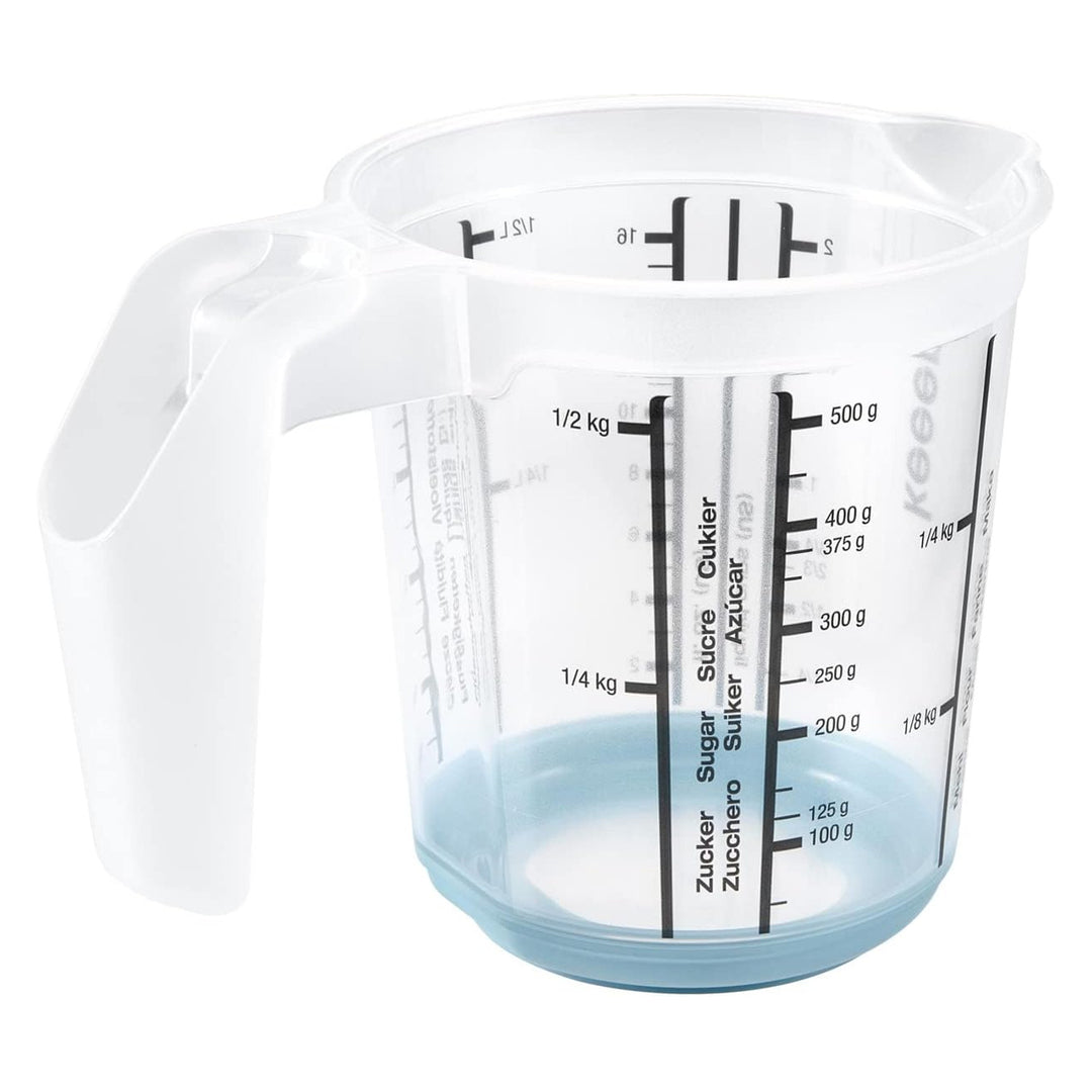 Keeeper measuring jug, non-slip, with handle, 0.5l, nordic blue, Masimmo