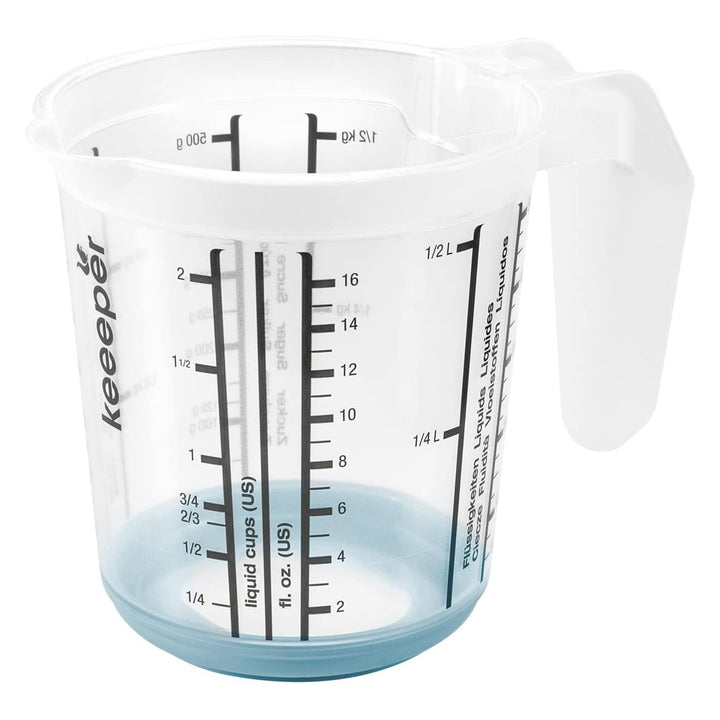 Keeeper measuring jug, non-slip, with handle, 0.5l, nordic blue, Masimmo