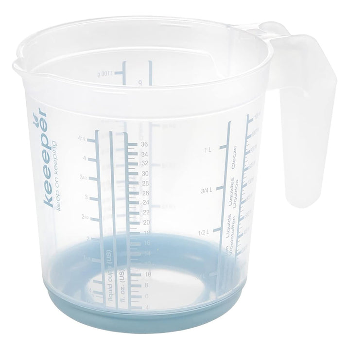 Keeeper measuring jug, non-slip, with handle, 1l, nordic blue, Masimmo