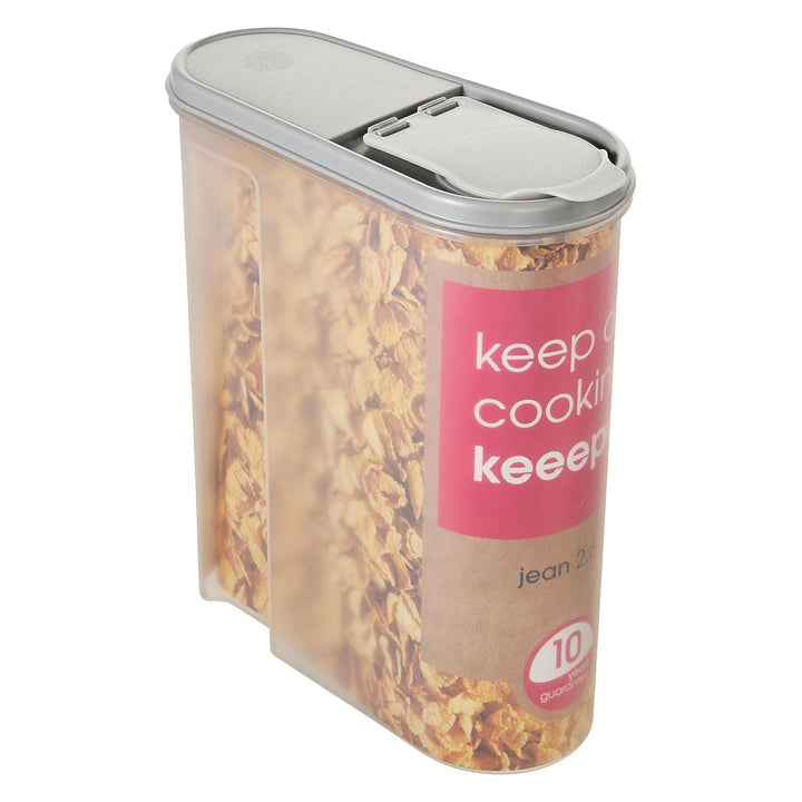 Keeeper cereal container, 2.6L, transparent sides.