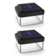 Pair of GreenBlue Solar LED Pole Lights, 100x100mm, Envelope Canopy, GB128