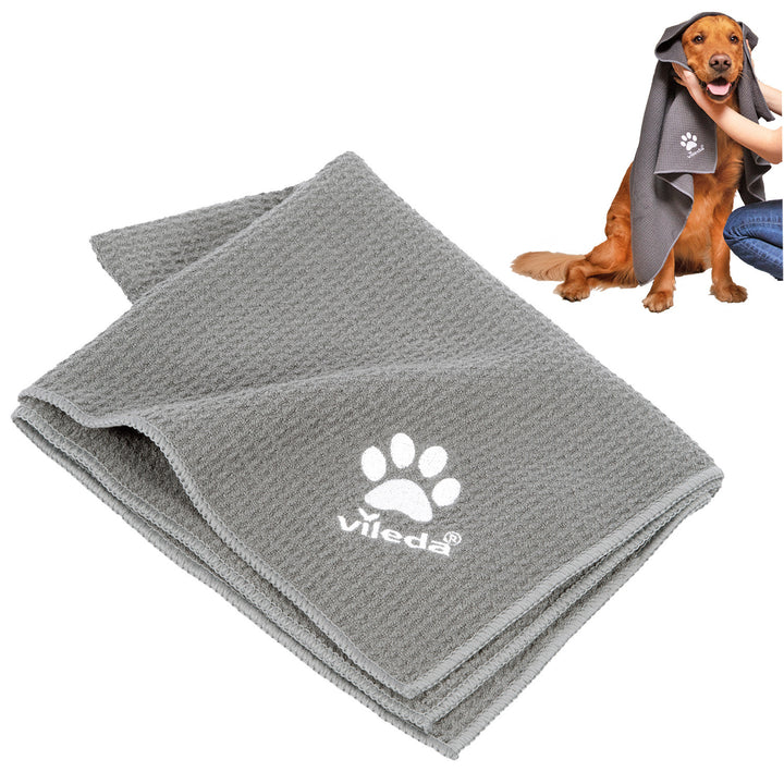 Vileda Pet Pro Microfiber Towel - XL Size, Ultra-Absorbent Towel Ideal for Drying and Grooming Pets