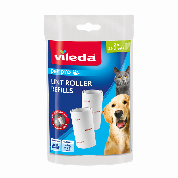 Vileda Pet Pro Cartridges: Effortlessly Remove Fur, Hair, and Dirt Particles for a Cleaner Environment and Happier Pets, Keeping Your Home Fresh and Tidy