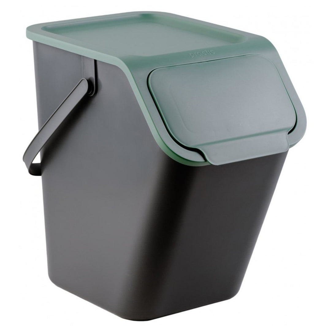 Container Set Practic for Segregation, 4x25L, Black, Bini 10100599