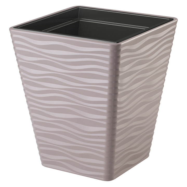 Sahara Dunes casing square 35 cm gray-beige plastic