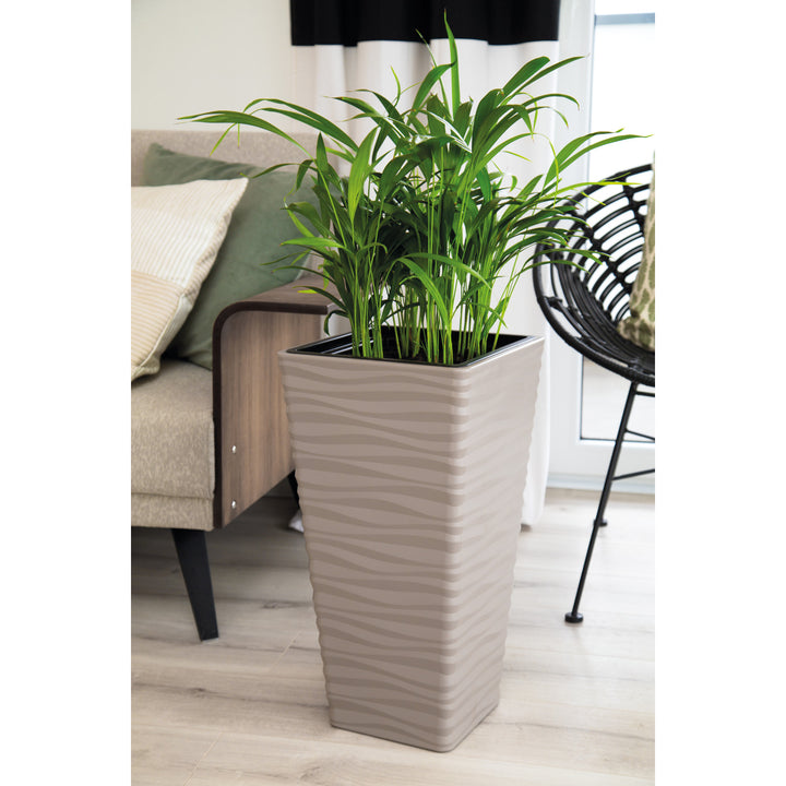 Sahara Dunes Slim square 35 cm grey-beige casing for indoors and outdoors